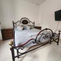 telaio per letto in ferro battuto + materasso matr