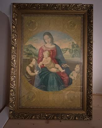 Quadro Madonna del Cardellino