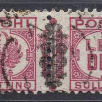 1945 pacchi postali 10 lire usato