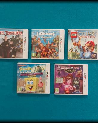 3DS 5 GIOCHI - FAMILY & CARTOON