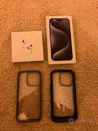 IPHONE 15 pro 256gb e AIRPODS
