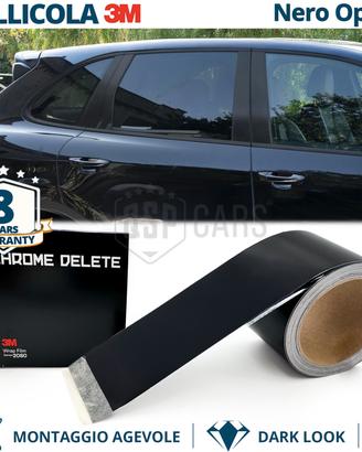 Pellicola 3M Nero Opaco Wrapping Copri Cromature