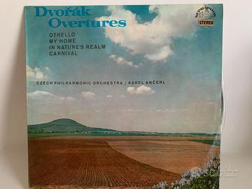 Disco in vinile di Overtures di Dvořák, con la Cze