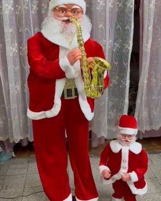 Babbo natale 1.60 con musica e movimento