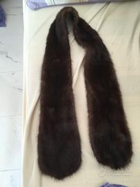 Collo di pelliccia in marmotta, unisex.