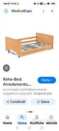 Letto medico degenza anziani