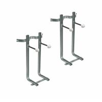 Coppia di staffe per wc e bidet sospesi

