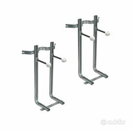 Coppia di staffe per wc e bidet sospesi

