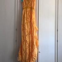 Abito pizzo giallo Antica Sartoria Positano