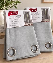 Coppia tende grigio perla 140x290 cm – 2 pezzi