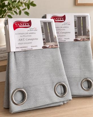 Coppia tende grigio perla 140x290 cm – 2 pezzi