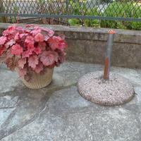 PORTA OMBRELLONE IN CEMENTO CON ASTA