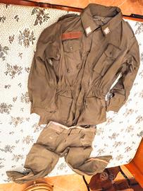 divisa tuta militare d'epoca esercito stellette 