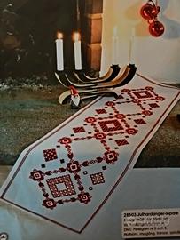 kit per runner natalizio punto hardanger