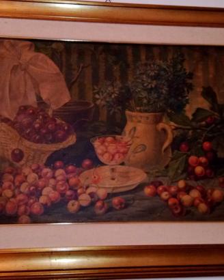 QUADRO-NATURA MORTA-V.POLLI-INIZI XX SECOLO-71x89