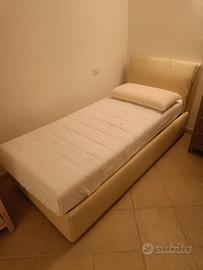 Letto singolo con contenitore