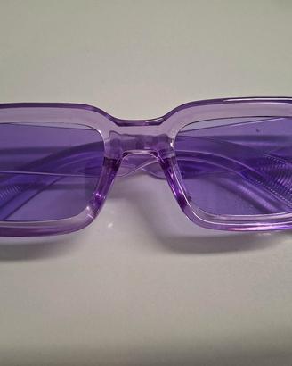 occhiali da sole viola 