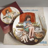 Piatto in porcellana Royal Worcester Bambina gatto