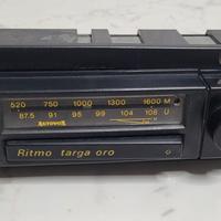 Autoradio Fiat Ritmo targa oro .