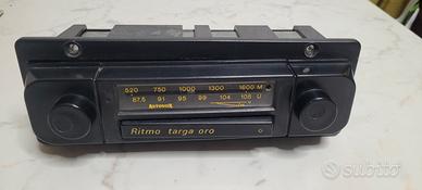 Autoradio Fiat Ritmo targa oro .