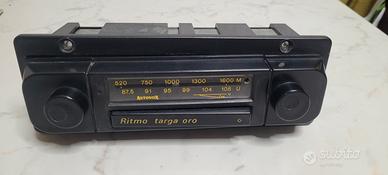 Autoradio Fiat Ritmo targa oro .