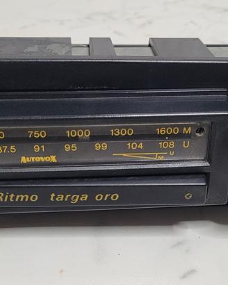 Autoradio Fiat Ritmo targa oro .