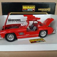 MODELLO AUTO MERCEDES 300 SL ALI DI GABBIANO RED