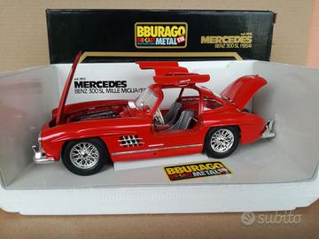 MODELLO AUTO MERCEDES 300 SL ALI DI GABBIANO RED