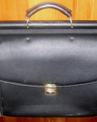 I SANTI - Borsa portadocumenti in pelle - anni 80