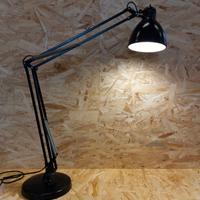 Lampada Tavolo LUX0 L-1  Nera con Base