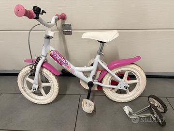 Biciletta Bambina 12” rosa/bianca