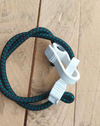 Corda elastica 2 ganci di plastica
