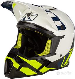 Klim F5 - Enduro/MX - Bianco Blu Giallo Carbon 2XL