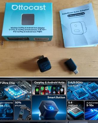 CarPlay Android Auto Wireless Mini 2026 - Nuovo
