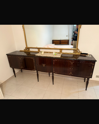 Credenza o madia vintage + specchiera