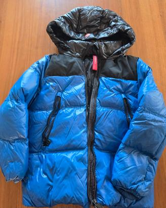 Piumino Canadiens azzurro e nero con cappuccio