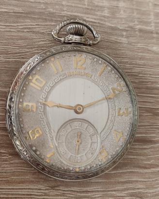 Orologio da tasca Hamilton 17 Jewels 14K anno 1931