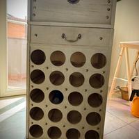 Cantinetta portabottiglie vino, olio,acqua vintage