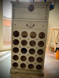 Cantinetta portabottiglie vino, olio,acqua vintage