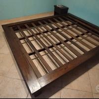 Letto Etnico tatami Teak