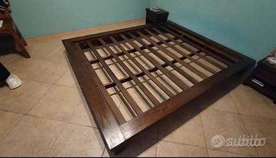 Letto Etnico tatami Teak