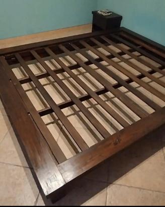Letto Etnico tatami Teak