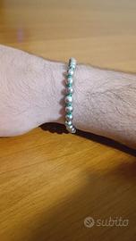 Braccialetto metallo con corda turche