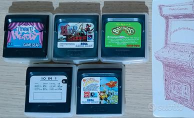 Lotto 5 Giochi Sega Game Gear 