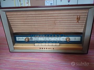 Radio d'epoca a valvole Phonola 693-694 A-N (1959)