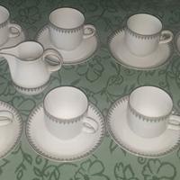 Tazzine da caffè , zuccheriera e brik latte