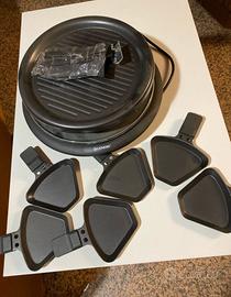 GRIGLIA RACLET 6 PADELLE GOURMET PIASTRA GRILL