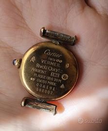 Orologio Cartier Paris Vermeil Oro Placcato