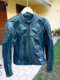 giacca pelle moto,  suomy honda 