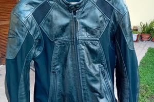 giacca pelle moto,  suomy honda 